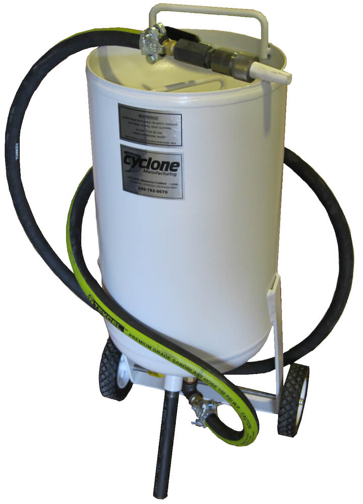 Pressure Pot Sandblaster Made In Usa Cyclone Manufacturing